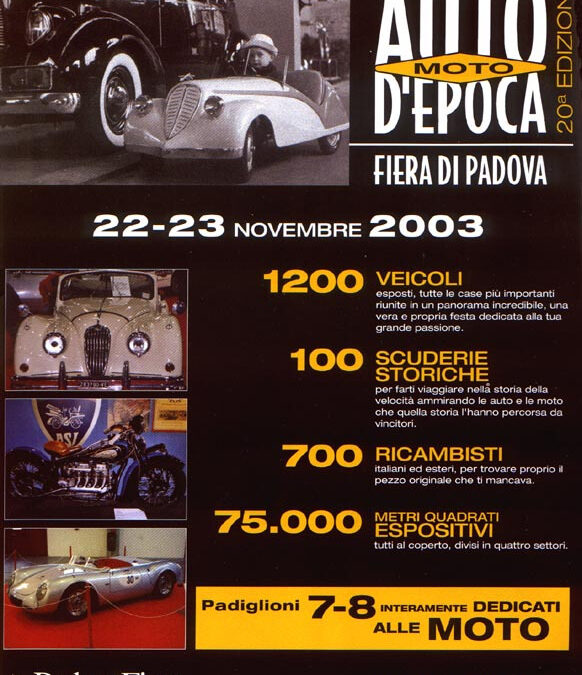 Padova – Mostra internazionale auto e moto d’epoca